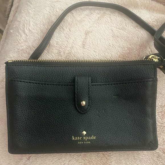 BLACK KATE SPADE MINI CROSSBODY - Picture 1 of 4